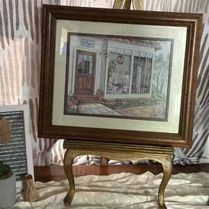 Kay Lamb Shannon The Carousel Shop Wood Framed Matted Print Wall Decor